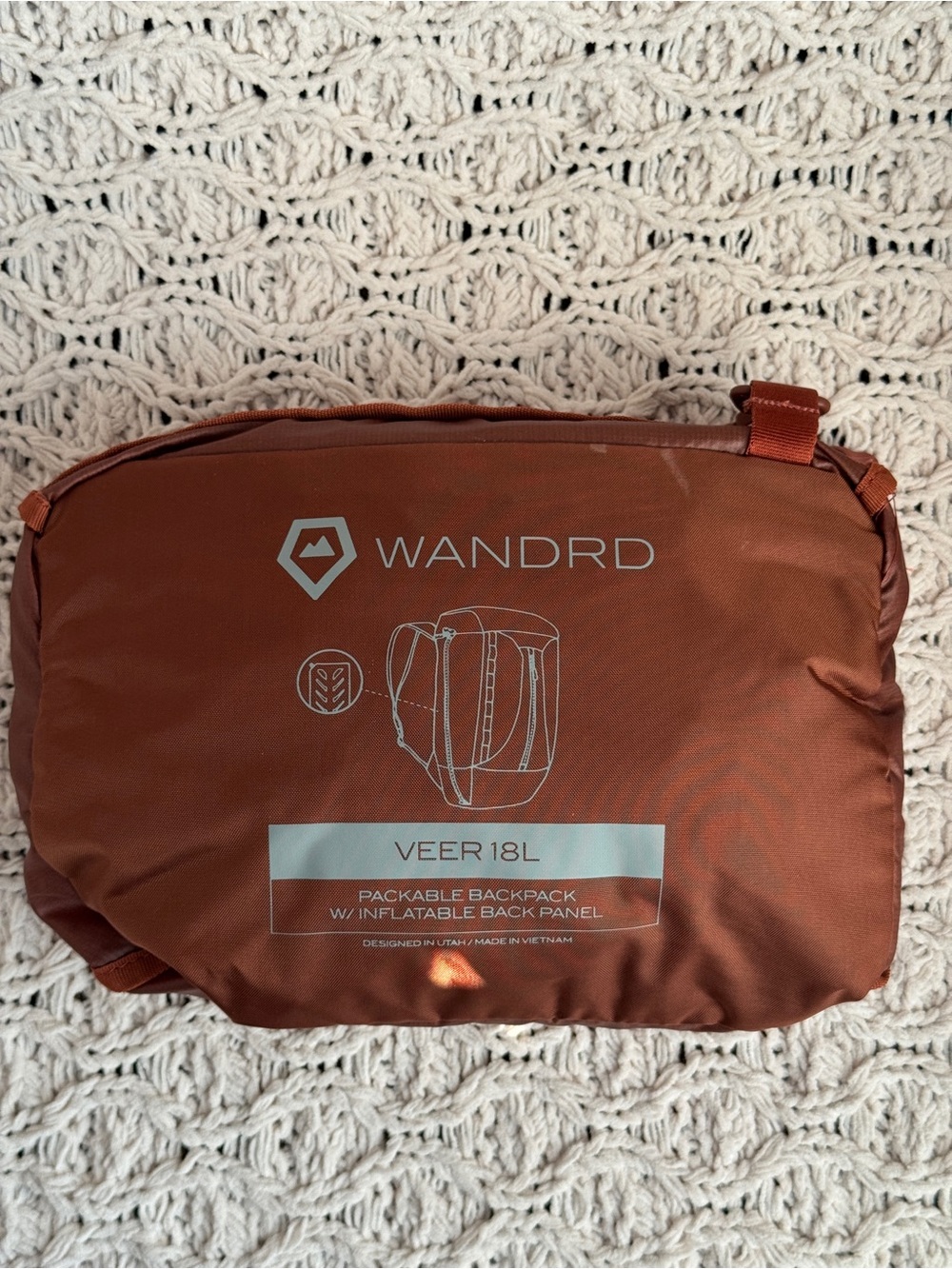WANDRD VEER 18L Packable Backpack w/ Inflatable Back Panel